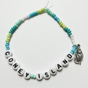 Taylor Swift Eras Tour Friendship Bracelet Coney Island Evermore w/ Charm